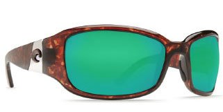 Costa Del Mar Gatun Sunglasses - Tortoise Frame - Green Mirror Glass