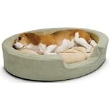 All Season Snuggly Dog Bed Sleeper - Both Heats and Cools - Large - Sage