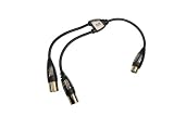Monster CableLinks Y-Adapter, XLR Female to (2) XLR Male (MCL FX2MX)