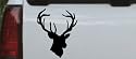 6in X 7.2in Black -- Big Buck Hunting And Fishing Car Window Wall Laptop Decal Sticker