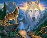 Cover image : Mountain Wolf Jigsaw Puzzle 1000pc