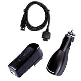 Yakumo Alpha Car/Mains/Sync USB Cable Charger 3 in 1 Travel Ki