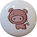 Pig Kid's Ceramic Cabinet Dresser Drawer Pull Knob