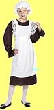 victorian girl childrens fancy dress costume med 6-8 130cm