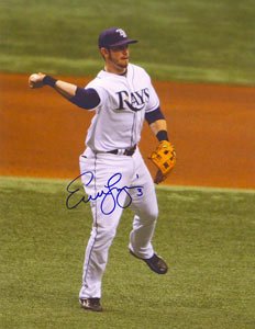 Evan Longoria Signed Tampa Bay Rays 8x10 Photo