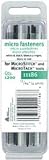 Micro Stitch Fastener Refills 4.4mm White/Black- 11/64 Inch 1200/pkg