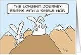 The longest journey begins with a single hop! Rabbit guru Card