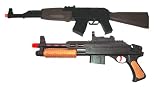 2 B/o Toy Soldier Ak47 Pump Rifle Shotgun Guns GiftIMAGE
