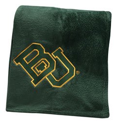 NCAA Baylor Bears Embroidered Coral Fleece Throw Blanket, 50 x 70-Inch