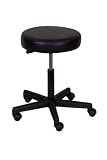 Ergo Ease 52010 Utility Stool, Vinyl Upholstered, Black