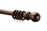 New 240cms chestnut Wooden Curtain Pole / Poles / Rod / Rail