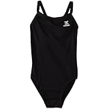 TYR Sport Girls' Solid Durafast Diamondback Swim Suit