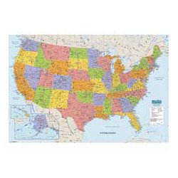 US Laminated Maps (HOD720) by House of Doolittle