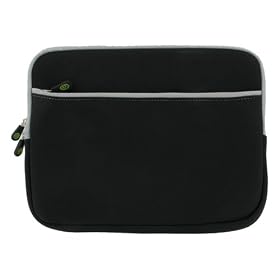 Samsung N130-13B 10.1-Inch Netbook Neoprene Sleeve SlipCase (Invisible Zipper Dual-Pocket - Black)
