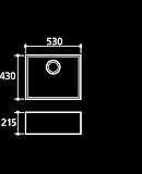 KSC14 - Stainless Steel Undermount Designer Square Cut Single Bowl Kitchen Sink