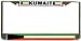 Kuwait Al Kuwayt Kuwaiti Flag Chrome Metal License Plate Frame Holder