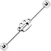 Surgical Steel Brass Knuckles Industrial Barbell Earring Surgical Steel Brass Knuckles Industrial Barbell Earring
