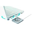 Bluelounge NBK-01-SL Notebook Kit W/Coolfeet, Cableyoyo & Adhesive Plates