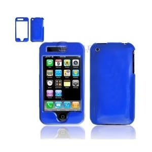 Dark Blue Protex Snap-On Cover Hard Case Cell Phone Protector for Apple iPhone 3G i-phone