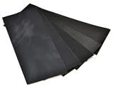 Bluecell Pack of 6 Sandpaper abrasive dry/wet paper Sheets 400/600/800/1000/1200/1500 Grit 9" x 3.6" hobby tool