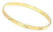 Gorgeous 24K Gold Layered GL Yellow Gold Diamond Cut Bangle Bracelet ~ YOU CHOOSE SIZE (BNB29)