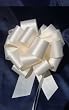 10 Pull String Bows - Gift Wrap Packaging - 5" 20 Loops - 1 1/4" - Ivory