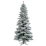 Vickerman – 7.5′ x 43″ Flocked Utica Fir LED Multi-Color Lights Christmas Tree (A895077LED) 18602 330