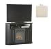 Coastal 52740WPWH 32 in. Corner Fireplace with Doors - White