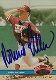 Rod Allen, Philadelphia Phillies, 1991 Topps Stadium Club Draft Pick Autographed Card