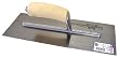 13 x 5 Inch Finishing Trowel w/Curved Wood Handle - USA # MXS13