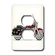 Light Switch Cover Picturing Picturing Harley Davidson Motorcycle - 2 plug outlet cover