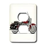Light Switch Cover Picturing Picturing Harley Davidson Motorcycle - 2 plug outlet cover