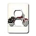 Light Switch Cover Picturing Picturing Harley Davidson Motorcycle - 2 plug outlet cover