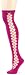 Thigh High Socks | Knee Socks - Betsey Johnson Womens Peek A Boo Over The Knee Sock, Berry, One Size