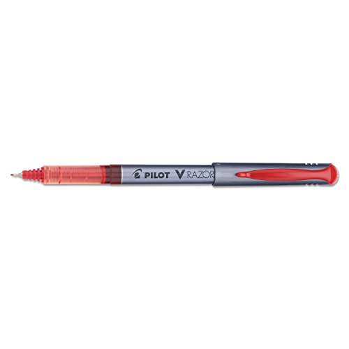 Pilot V Razor Point Porous Point Pen - V Razor Point Porous Point Stick Liquid Pen, Red Ink, Extra Fine, Dozen