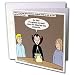 Rich Diesslins Funny Religious Light Cartoons - Dracula on the Church Outreach Committee - Greeting Cards-12 Greeting Cards with envelopes