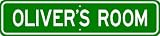 OLIVER ROOM SIGN - Personalized Gift Boy or Girl, Aluminum