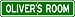 OLIVER ROOM SIGN - Personalized Gift Boy or Girl, Aluminum