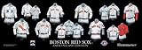 Boston Red Sox 10 x 30 Uniform History Plaque