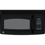 GE Spacemaker JVM1750DMBB 1.7 cu. ft. Over-the-Range Microwave Oven with 1000 Cooking Watts, Sensor Cooking, Turntable, 300 CFM Venting and Full-View Cooktop Lighting: Black