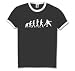 Standard Edition Tischtennis II Evolution Ringer-T-Shirt Schwarz L