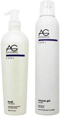 AG Hair Recoil Curl Activator 12oz &amp; Mousse Gel Extra-firm 10oz "Set"