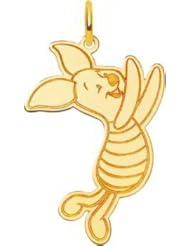 14K Gold Piglet Charm Disney Pooh & Friends Jewelry
