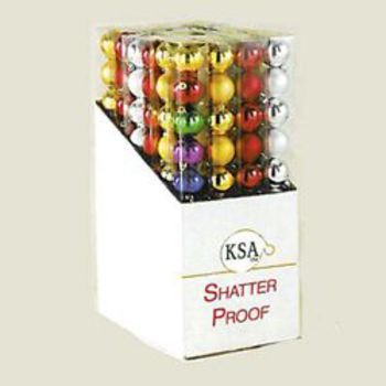 60 mm Shatterproof Balls - 10 Piece Case Pack 120 - 447197