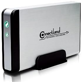 Connectland - Boitier combo USB2/eSATA pour disque dur SATA 3.5 ( 316SSC)