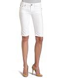 Stitch's Jeans Women's Chekore Stretch Twill Bermuda,White,27