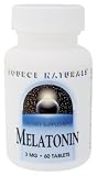 Source Naturals Melatonin, 3 mg, Tablets 60ea