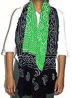 Clothes Spring Accessory Cotton Scarf Tie and Dye 88 x 40 inches (dup280)