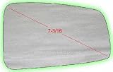 97-04 MITSUBISHI DIAMANTE MIRROR GLASS RH (PASSENGER SIDE), (7-3/16 Dg.) Convex (1997 97 1998 98 1999 99 2000 00 2001 01 2002 02 2003 03 2004 04) M471103 AW350786