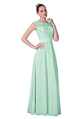 Belted Applique Lace Chiffon Evening Dress/Prom Dress 